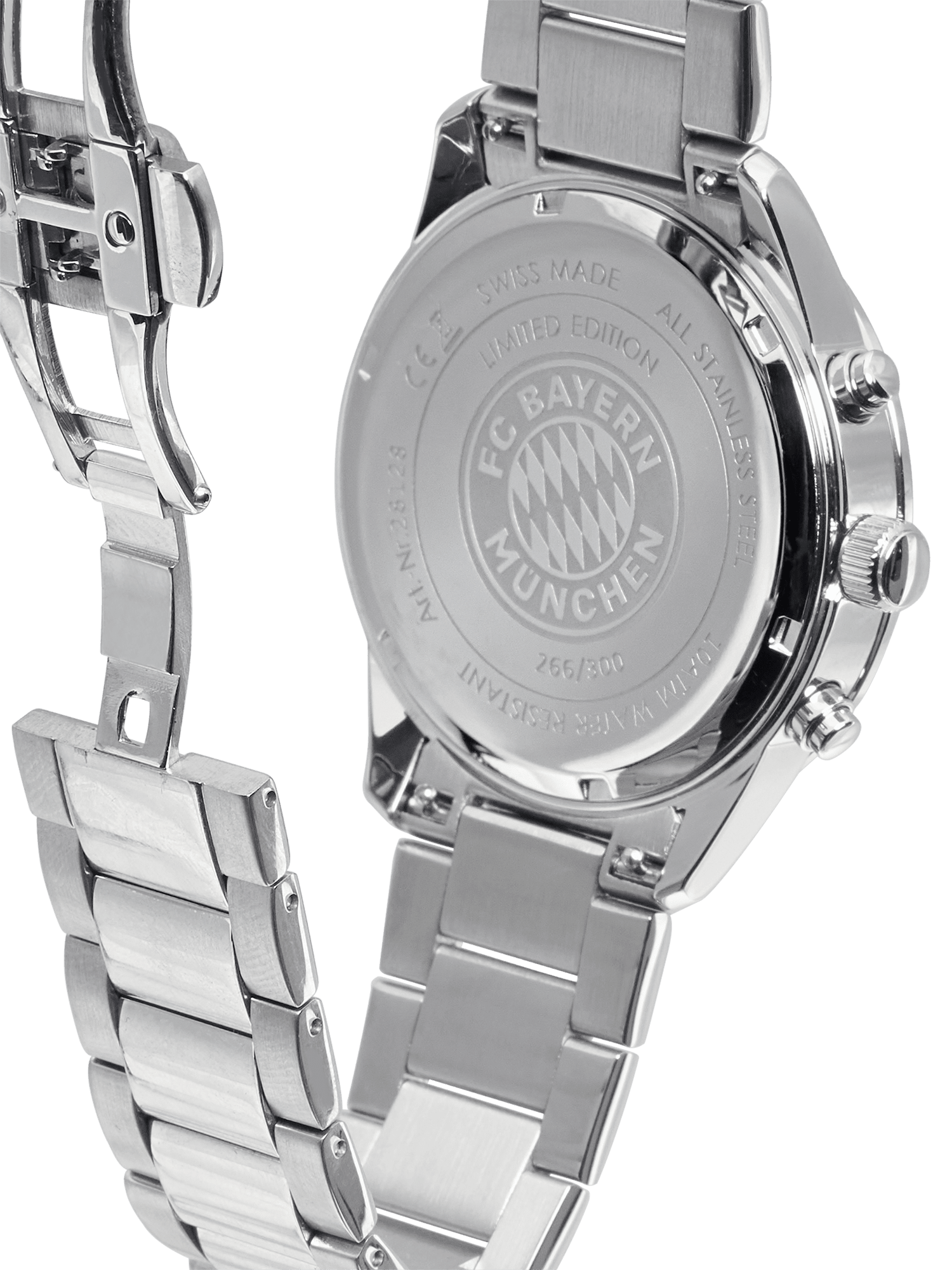 Hommes Chronographe suisse Édition limitée argent | FC Bayern Munich ...