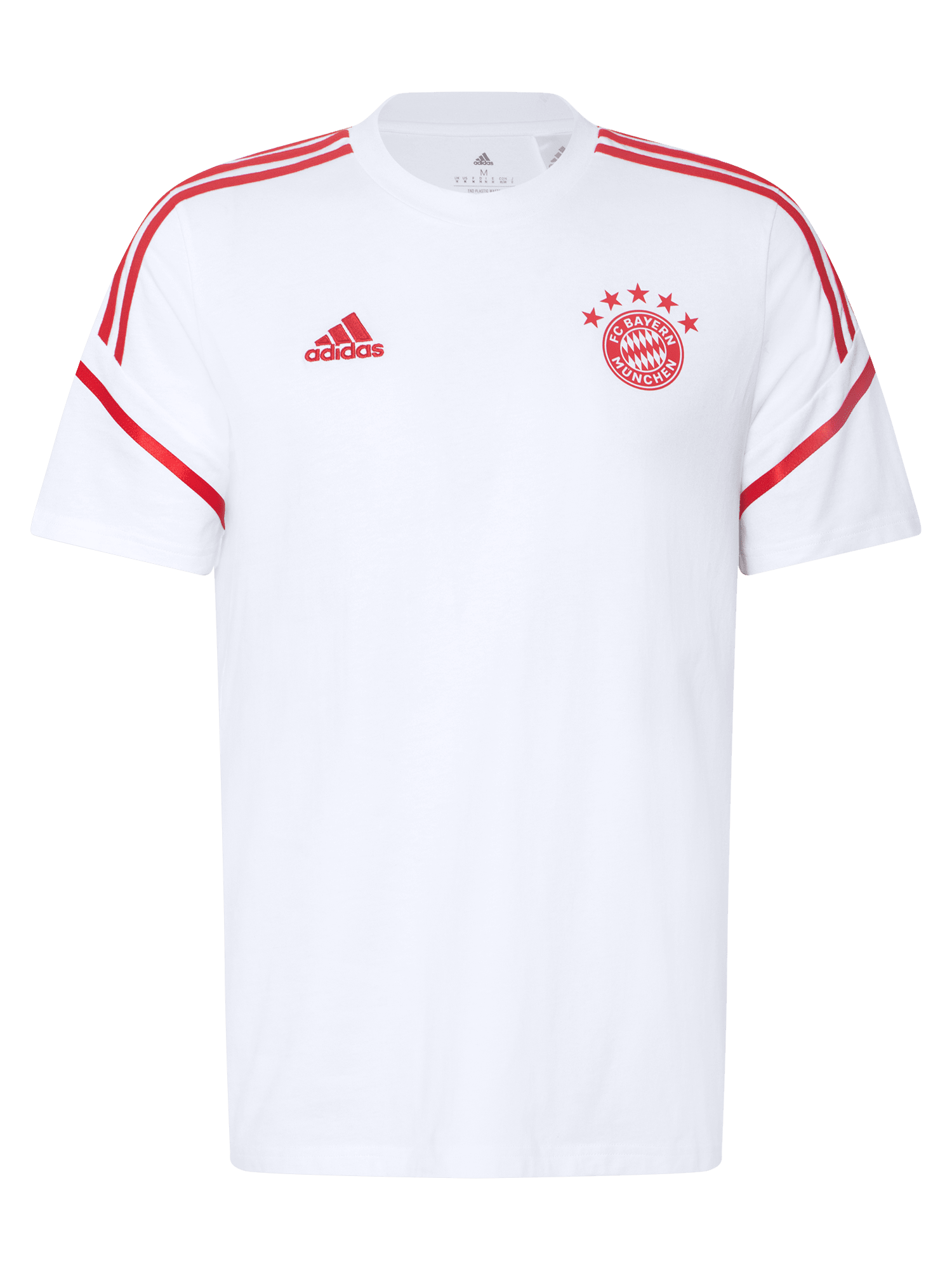Herren T Shirt Teamline weiB Offizieller FC Bayern Store