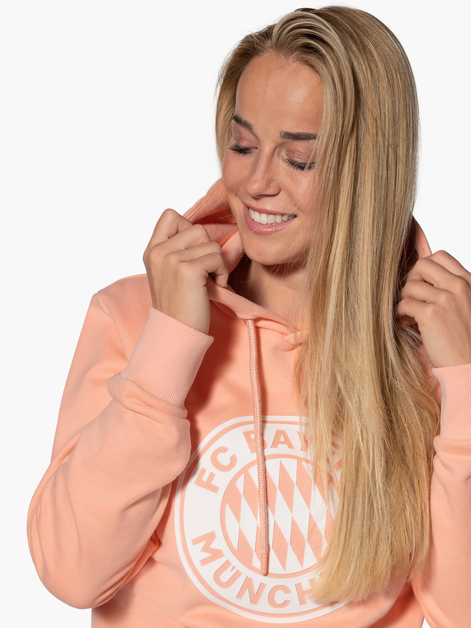 Women Pastel hoodie pink | Official FC Bayern Munich Store