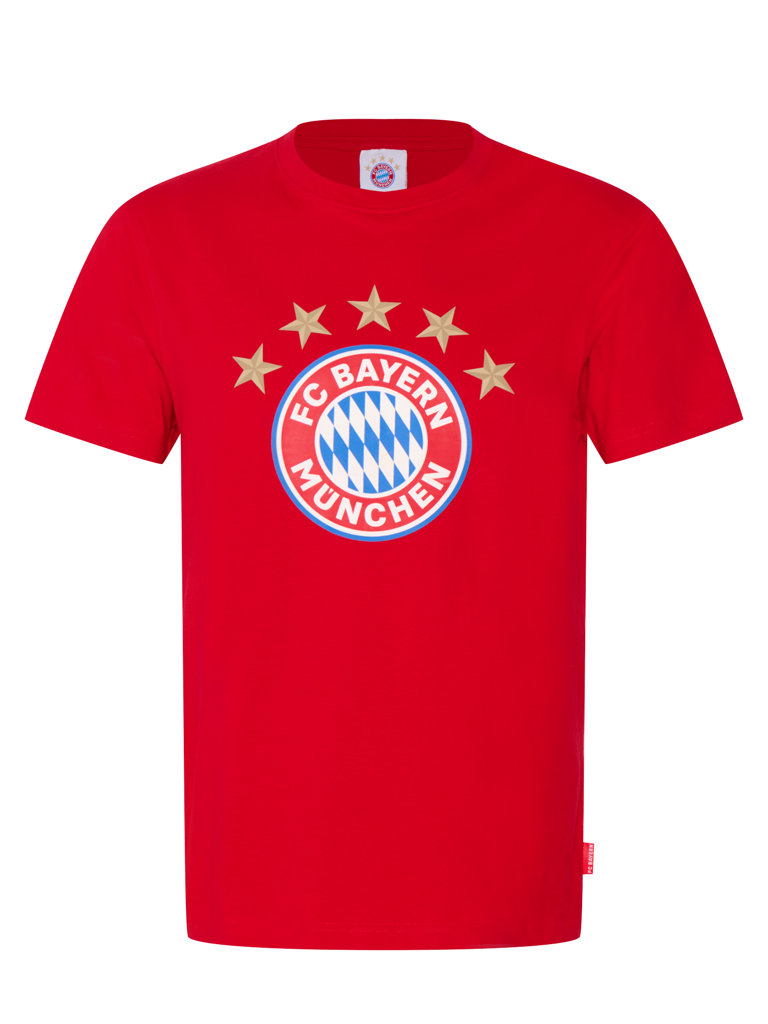 Herren T Shirt Logo Rot Offizieller FC Bayern Store