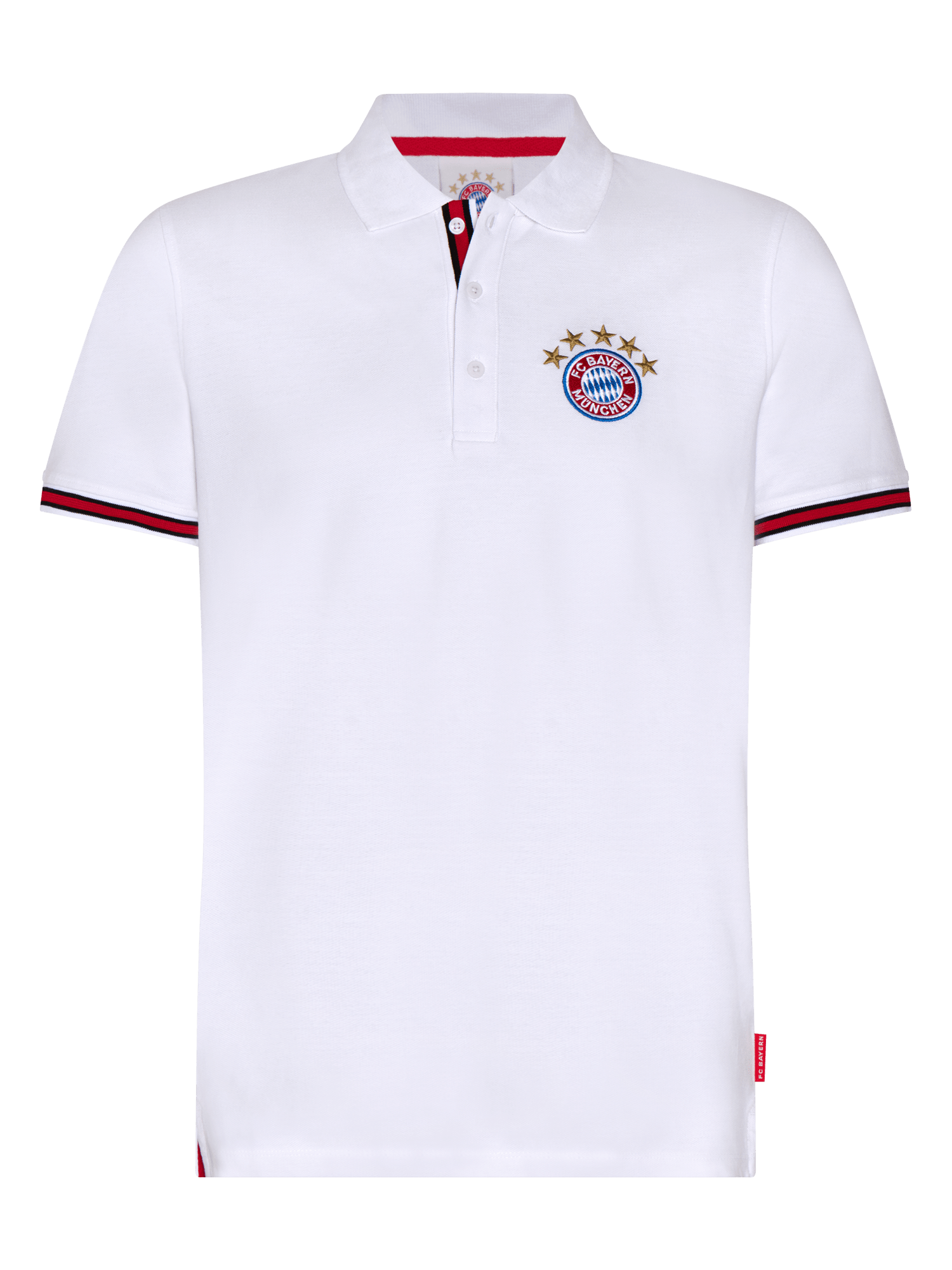 Men Polo shirt with logo white Official FC Bayern Munich Store