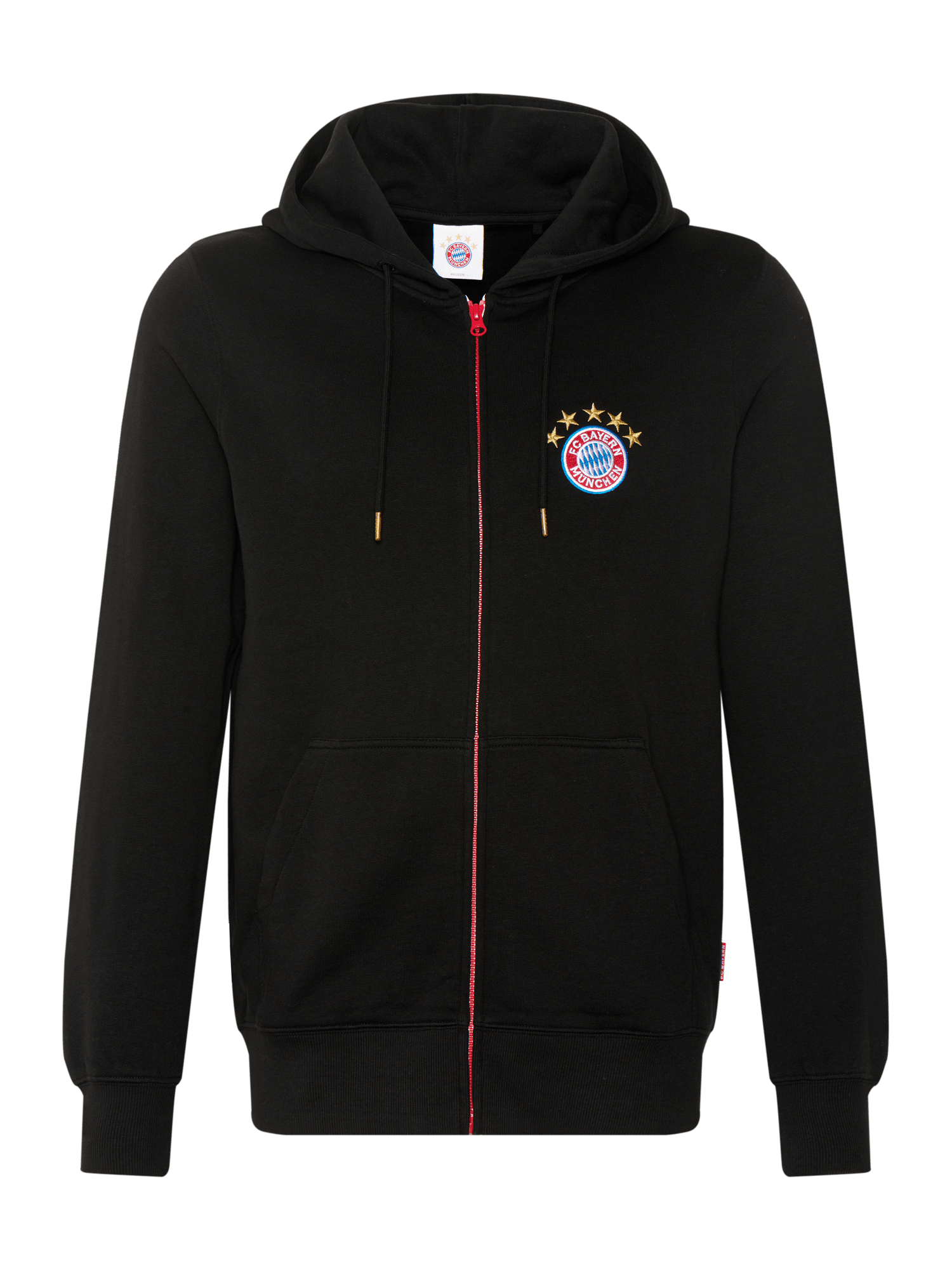 Herren Zip Hoodie Logo schwarz Official FC Bayern Munich Store