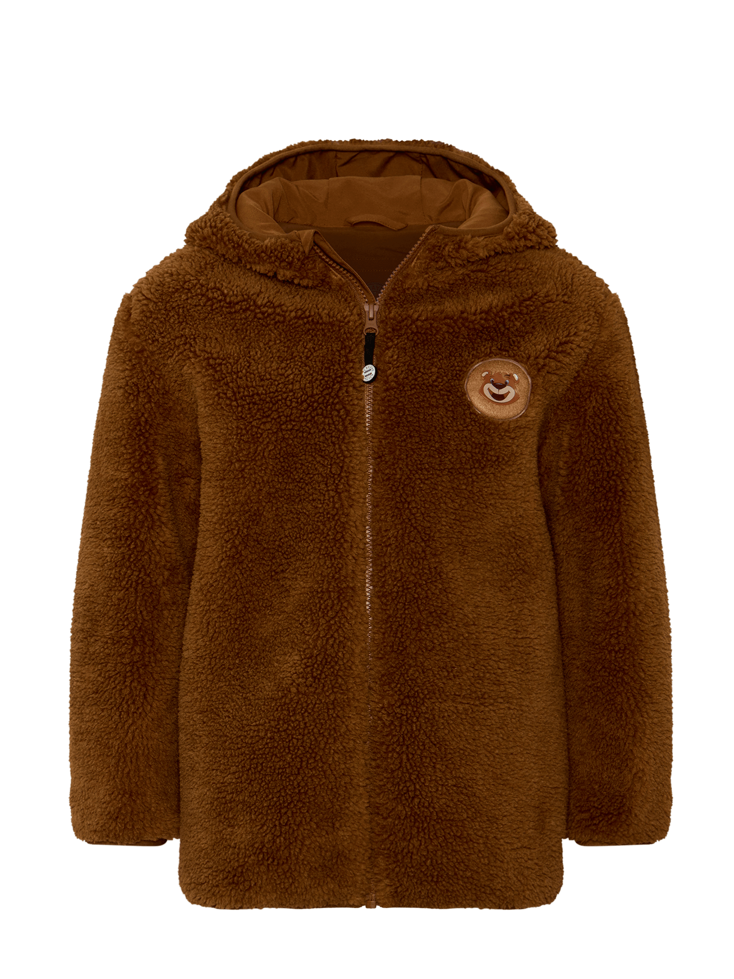 Kids Teddy Fleece Jacket Berni brown Official FC Bayern Munich Store