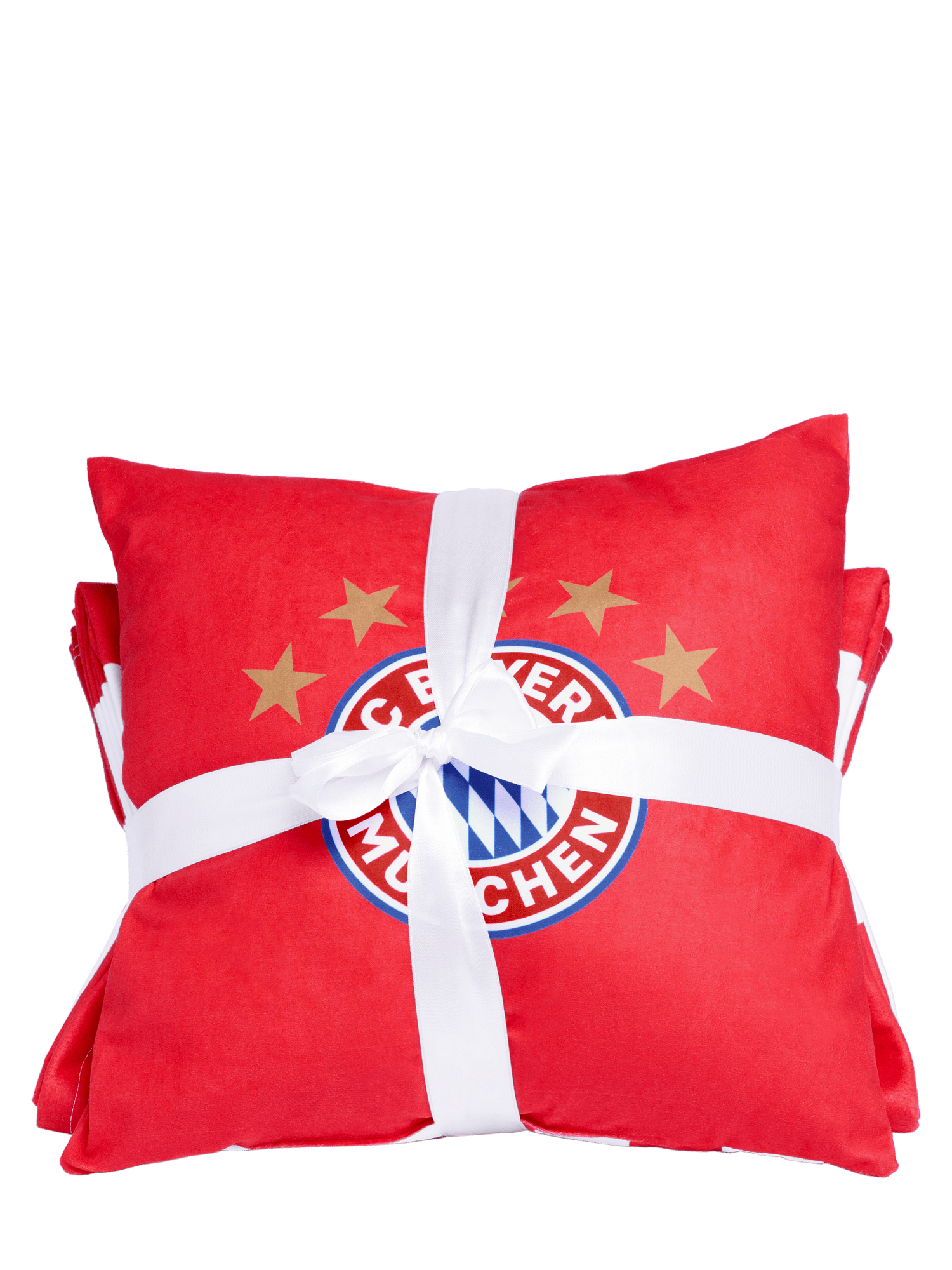 Set fleece blanket pillow Official FC Bayern Munich Store