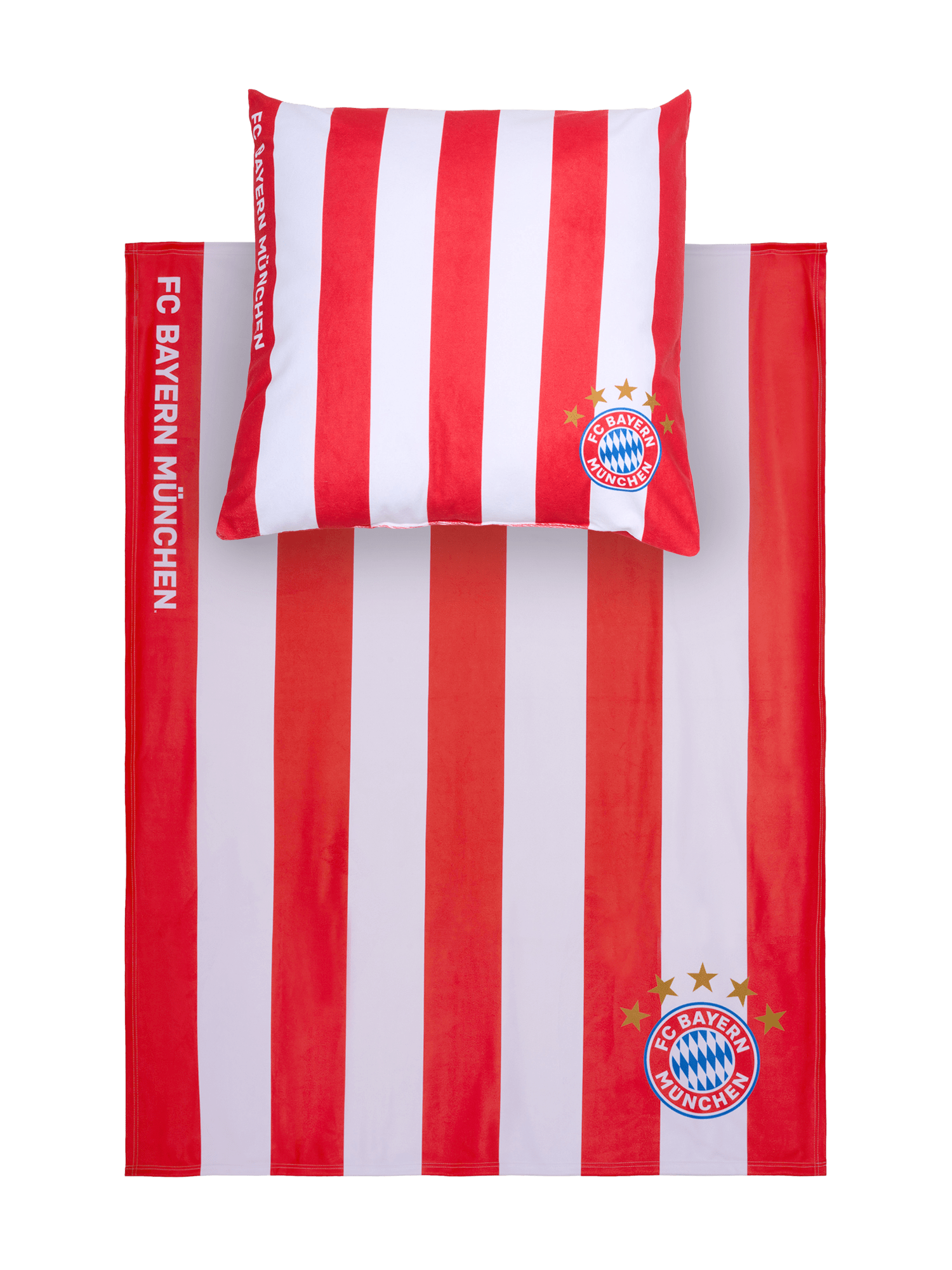 Couverture Polaire FC Bayern Munich – 150x200 Cm, Logo MIA SAN MIA, Bleu Marine, 100% Polyester