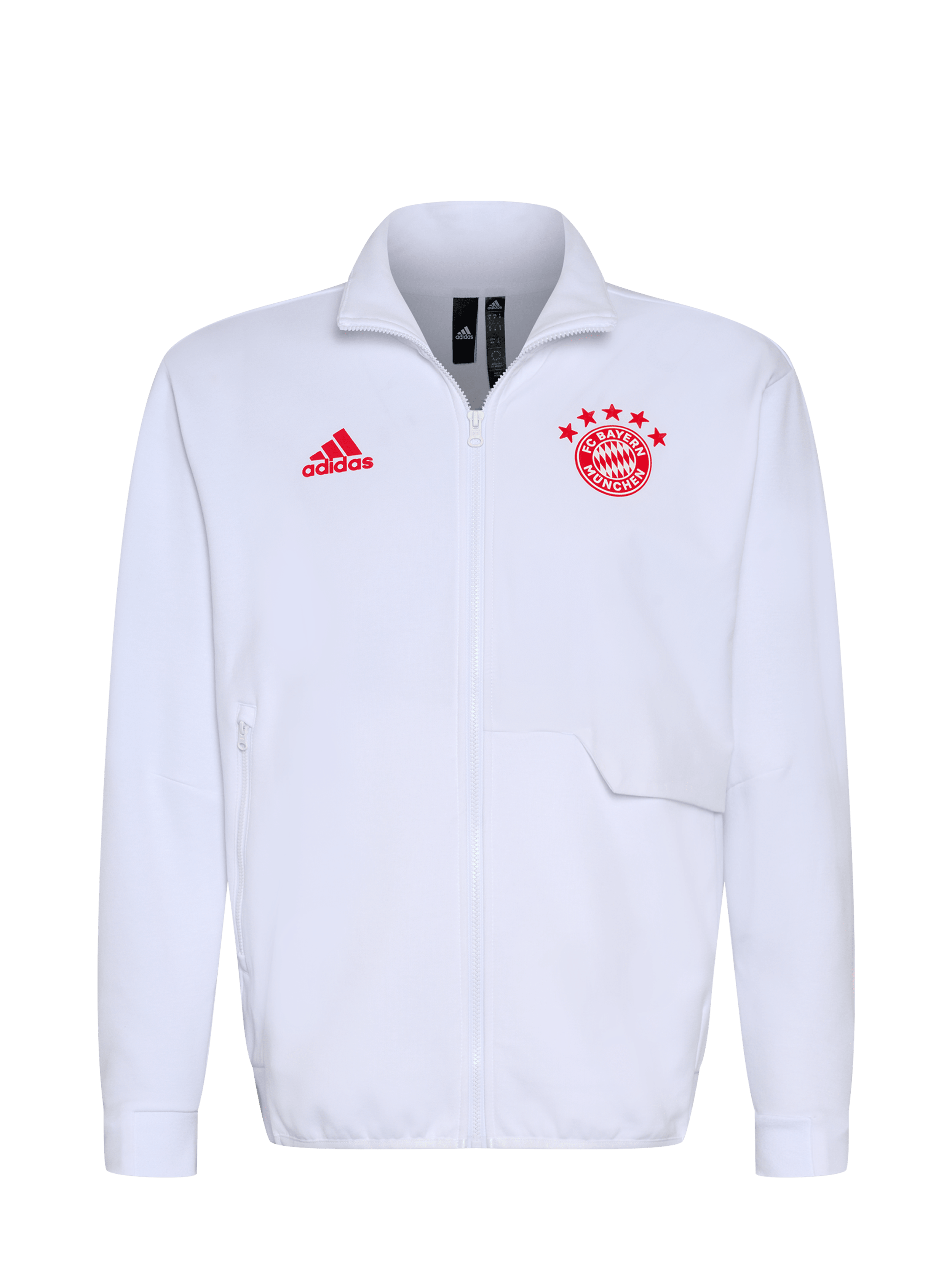 Kids Anthem Jacket Home 23 24 white Official FC Bayern Munich Store