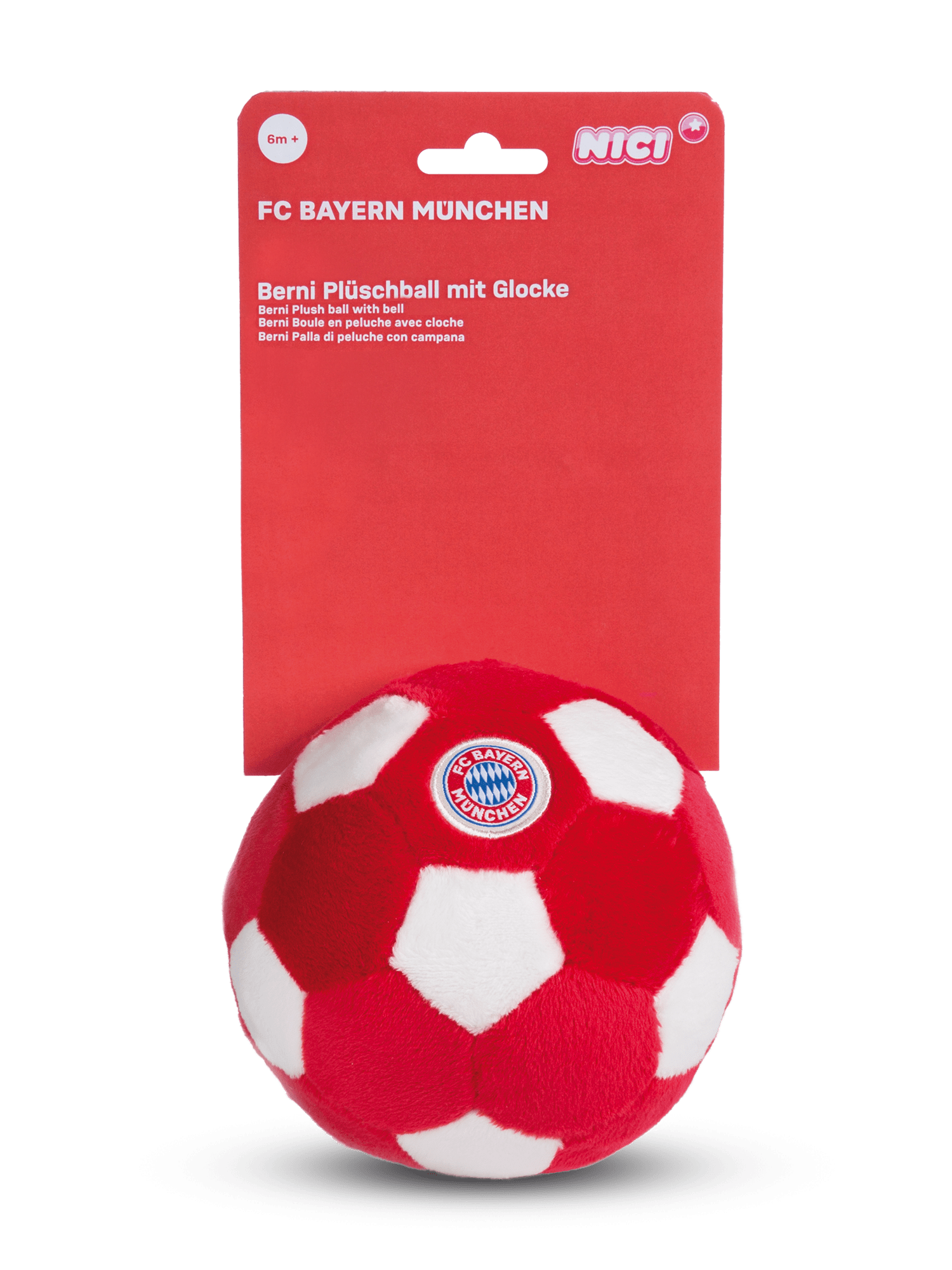 FC Bayern München Plüschball Für Babys – Rot/w Produktbild-Vorschau 10