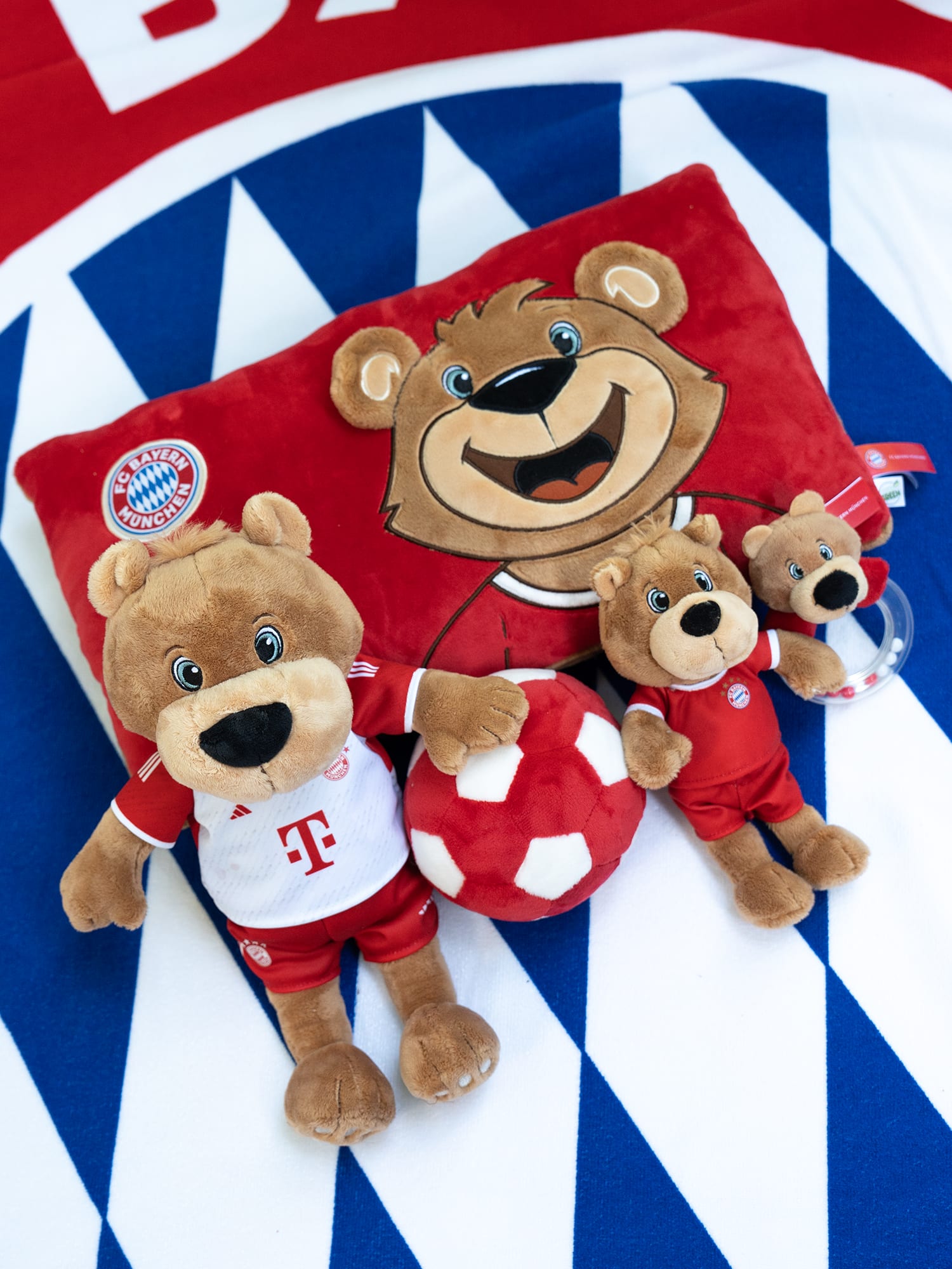 FC Bayern München Plüschball Für Babys – Rot/w Produktbild-Vorschau 1