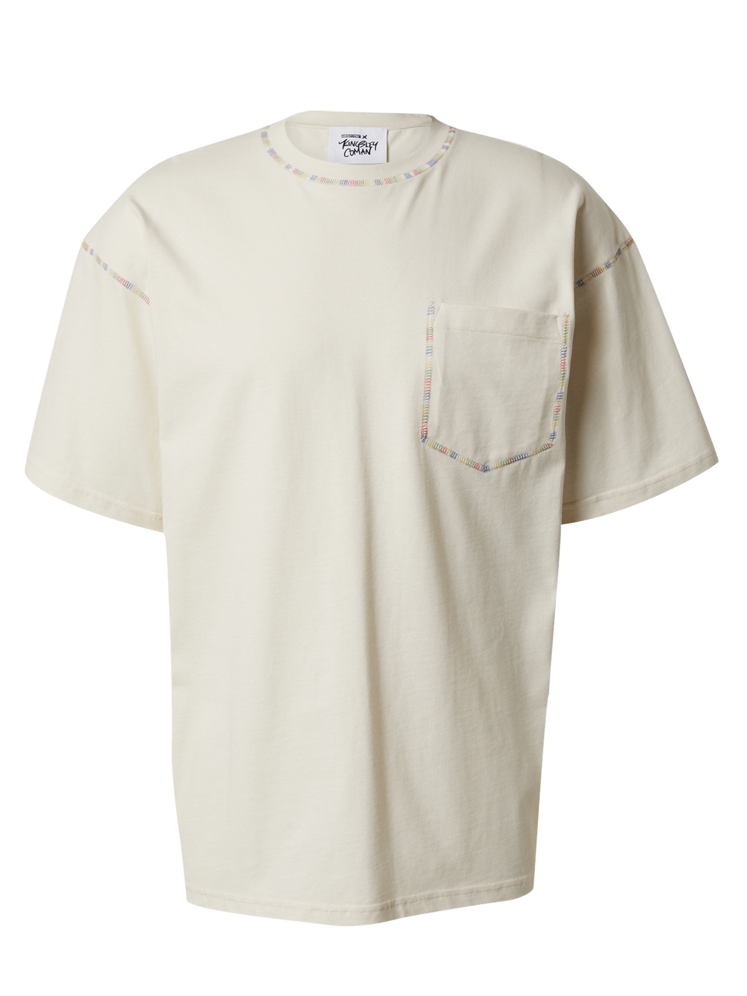 T-shirt Cordunk KING For 1 - Giallo Ocra Retrò - Unisex Adulto Bianco