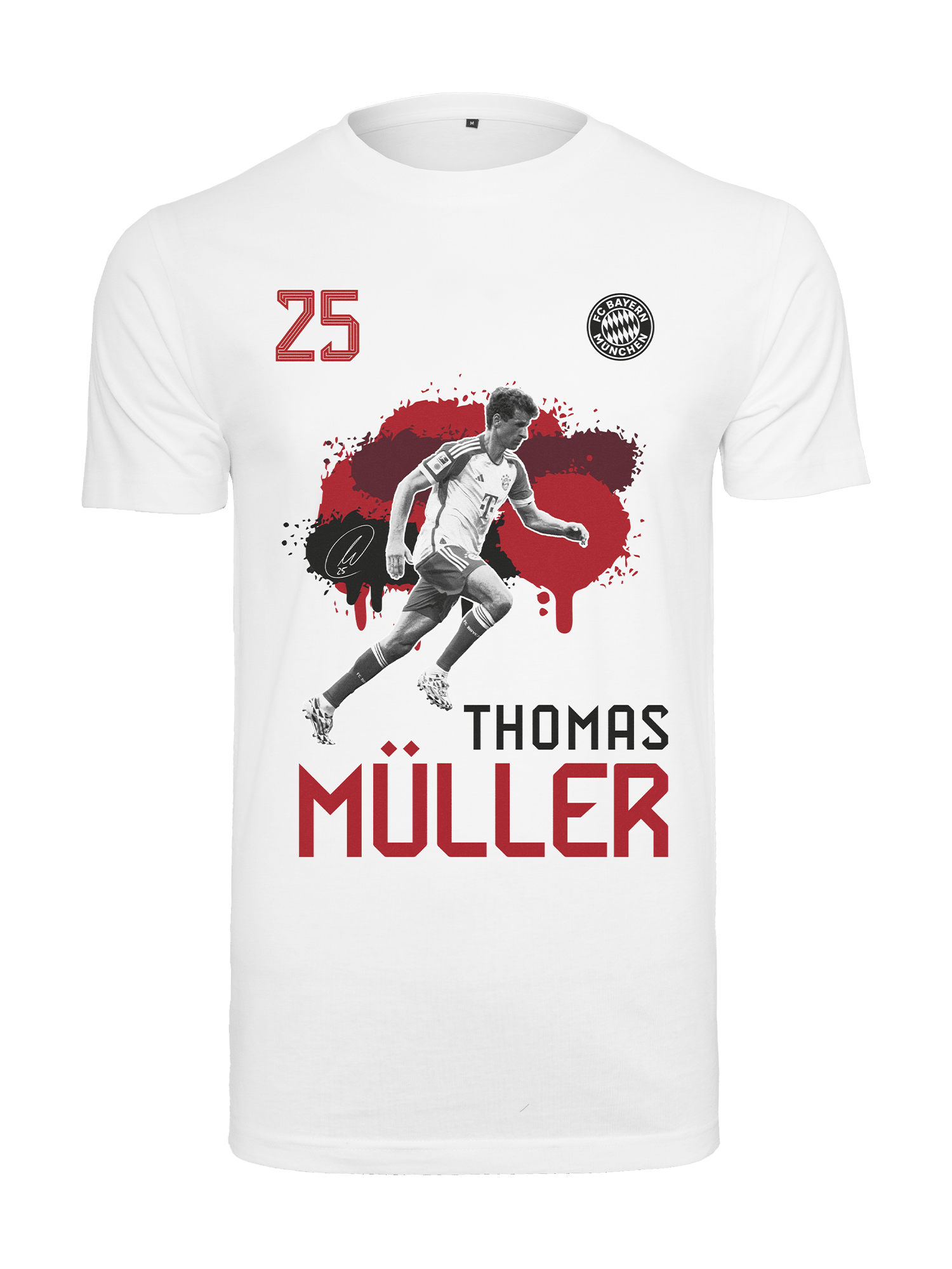 Men Müller Tshirt white Official FC Bayern Munich Store
