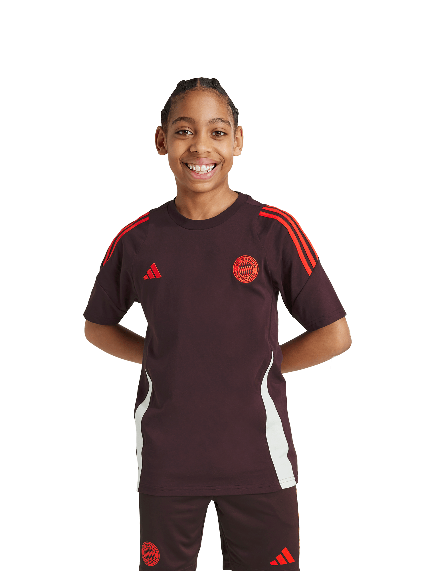 Kinder T Shirt Teamline bordeaux Offizieller FC Bayern Store
