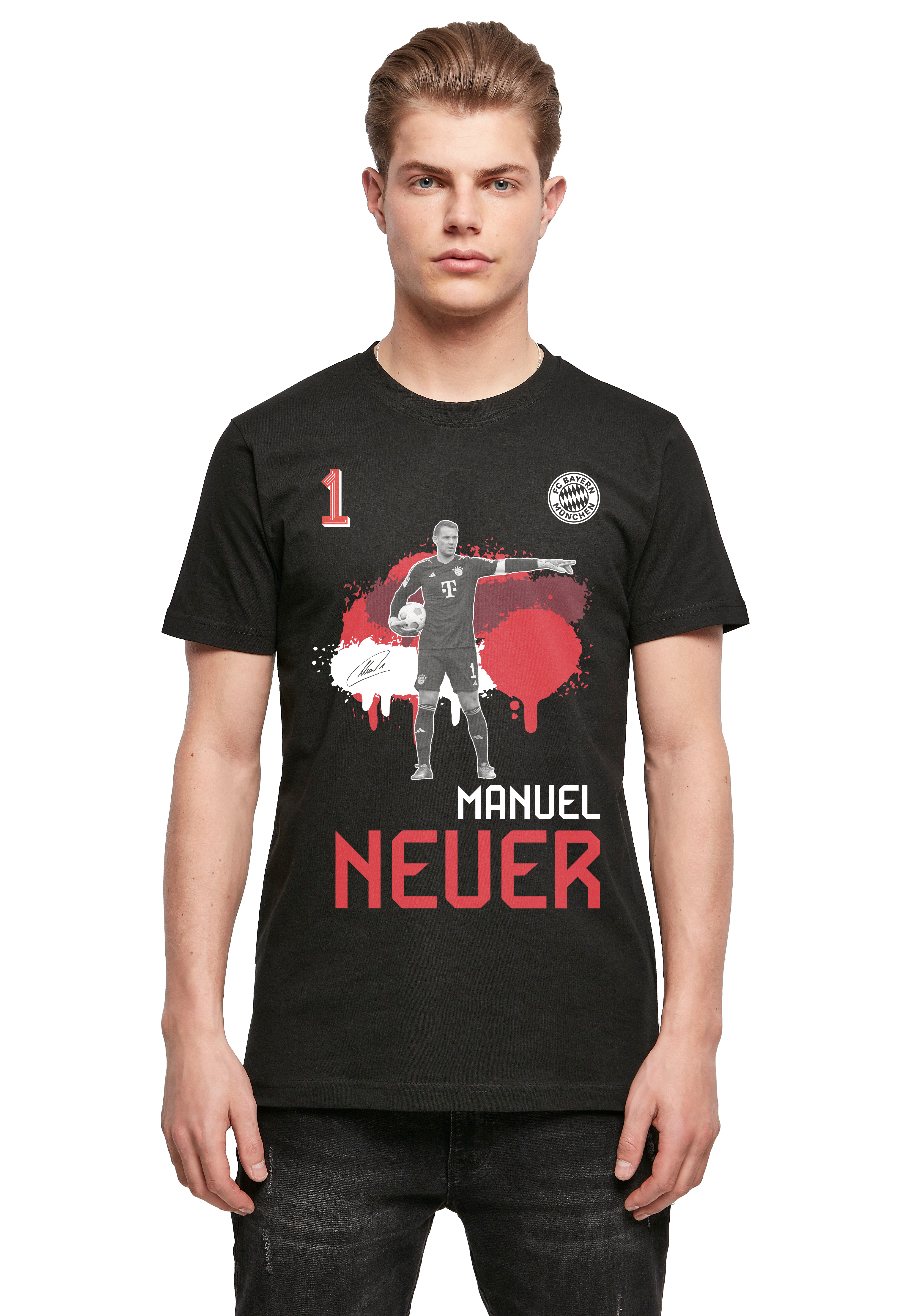 Men Neuer T-shirt black | Official FC Bayern Munich Store