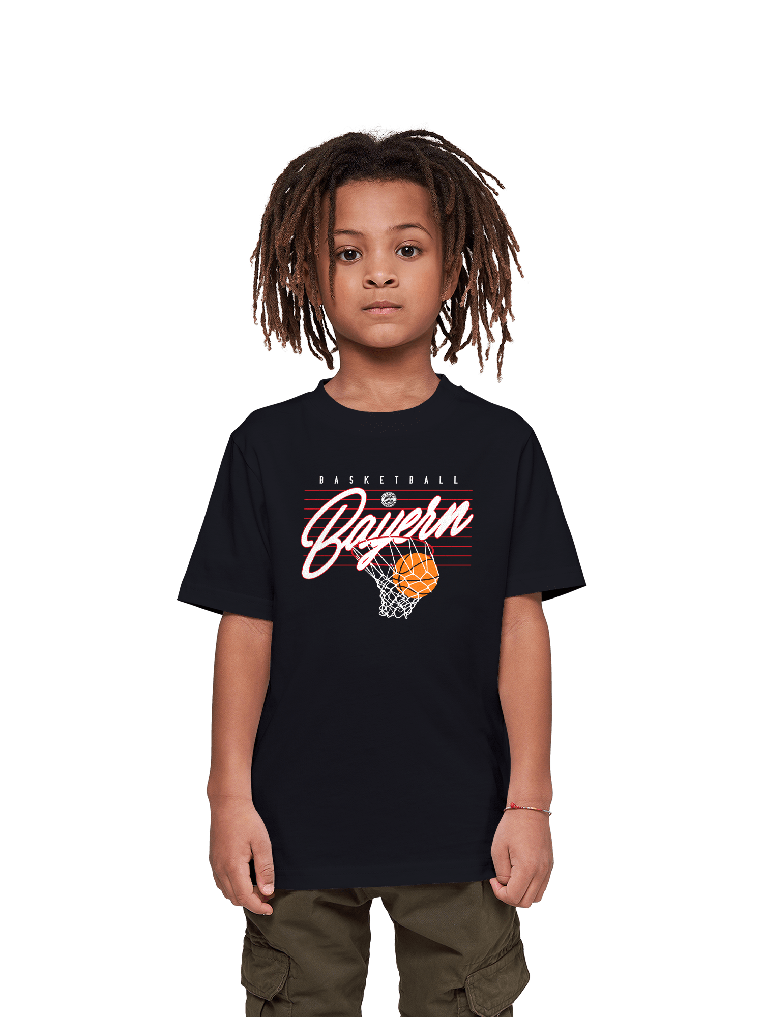 Ninos Camiseta Baloncesto Hoop schwarz Tienda FC Bayern Munich