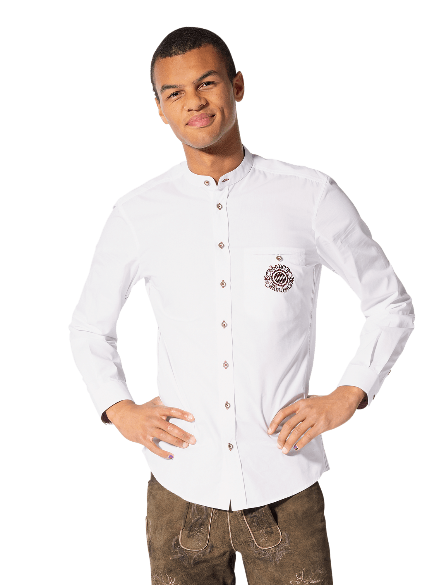 Herren Camisa estilo bávaro