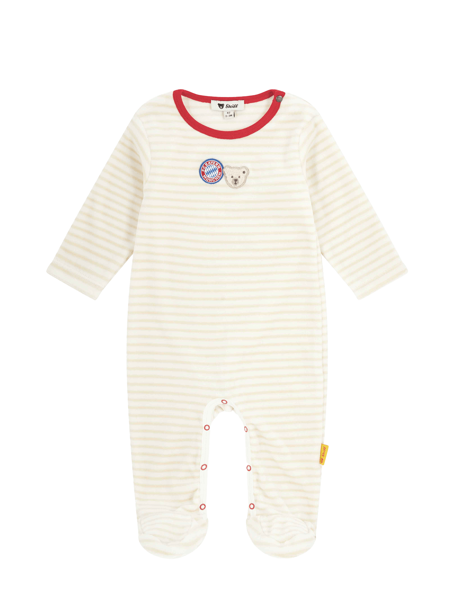 Babies Long sleeve romper off white Official FC Bayern Munich Store