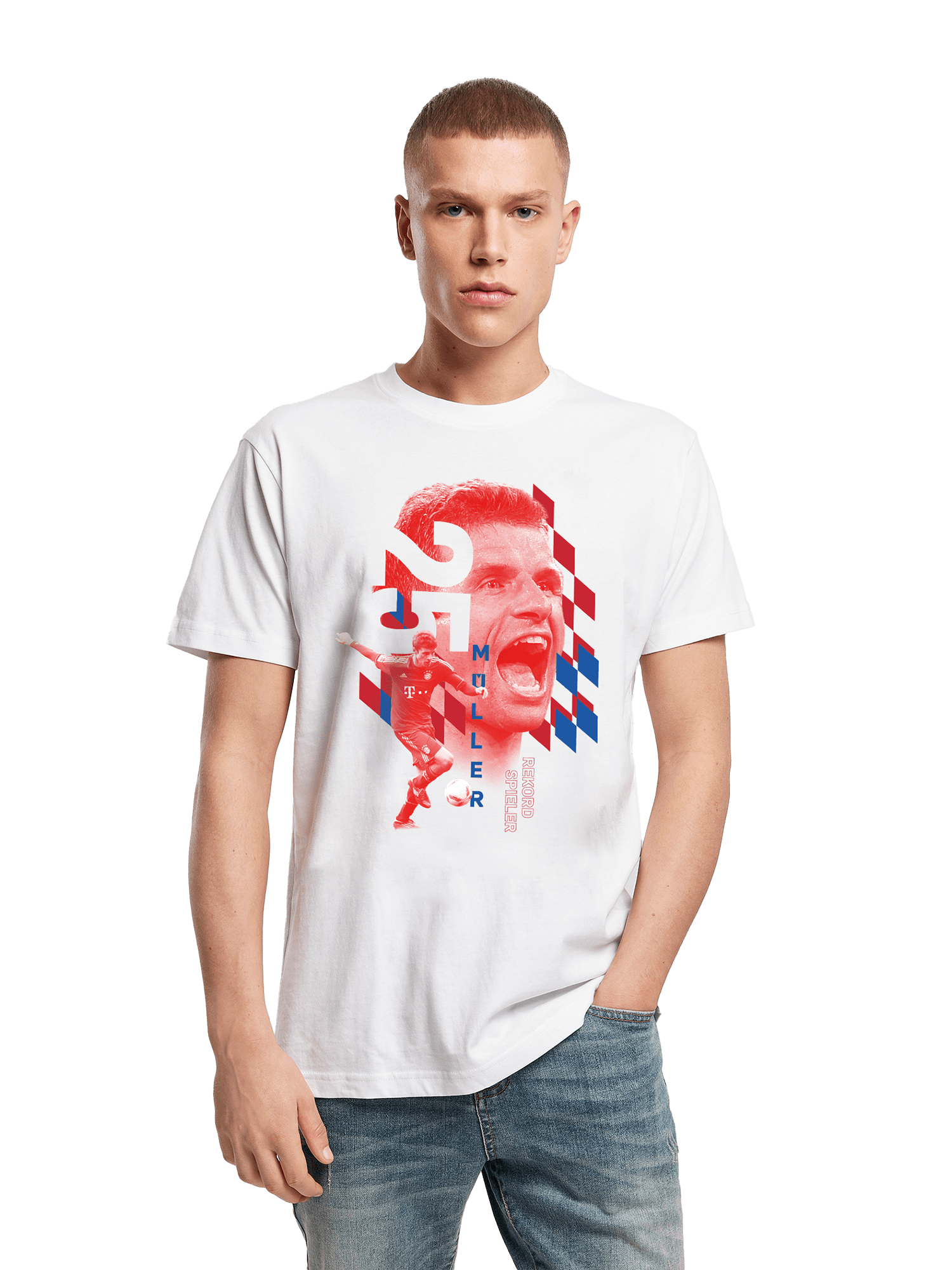 Jack & Jones Junior - T-Shirt Mit Streifen - Chili