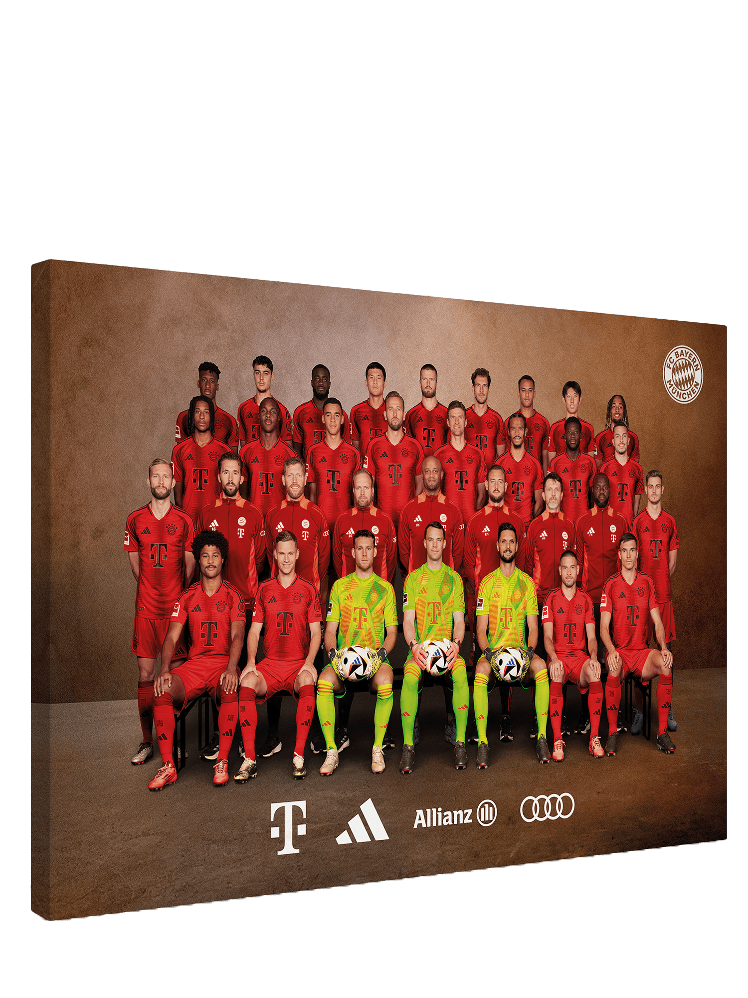 Leinwand Mannschaftsfoto 202425 Offizieller FC Bayern Store