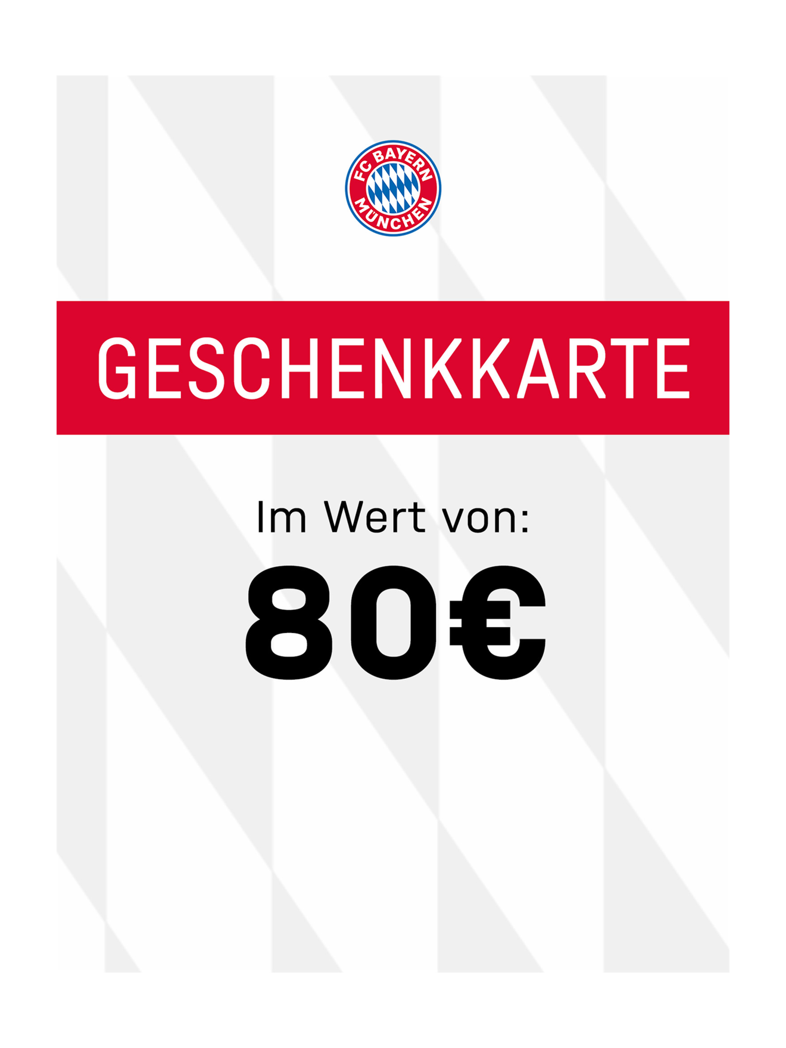 Geschenkgutschein 80 Eur Offizieller Fc Bayern Fanshop