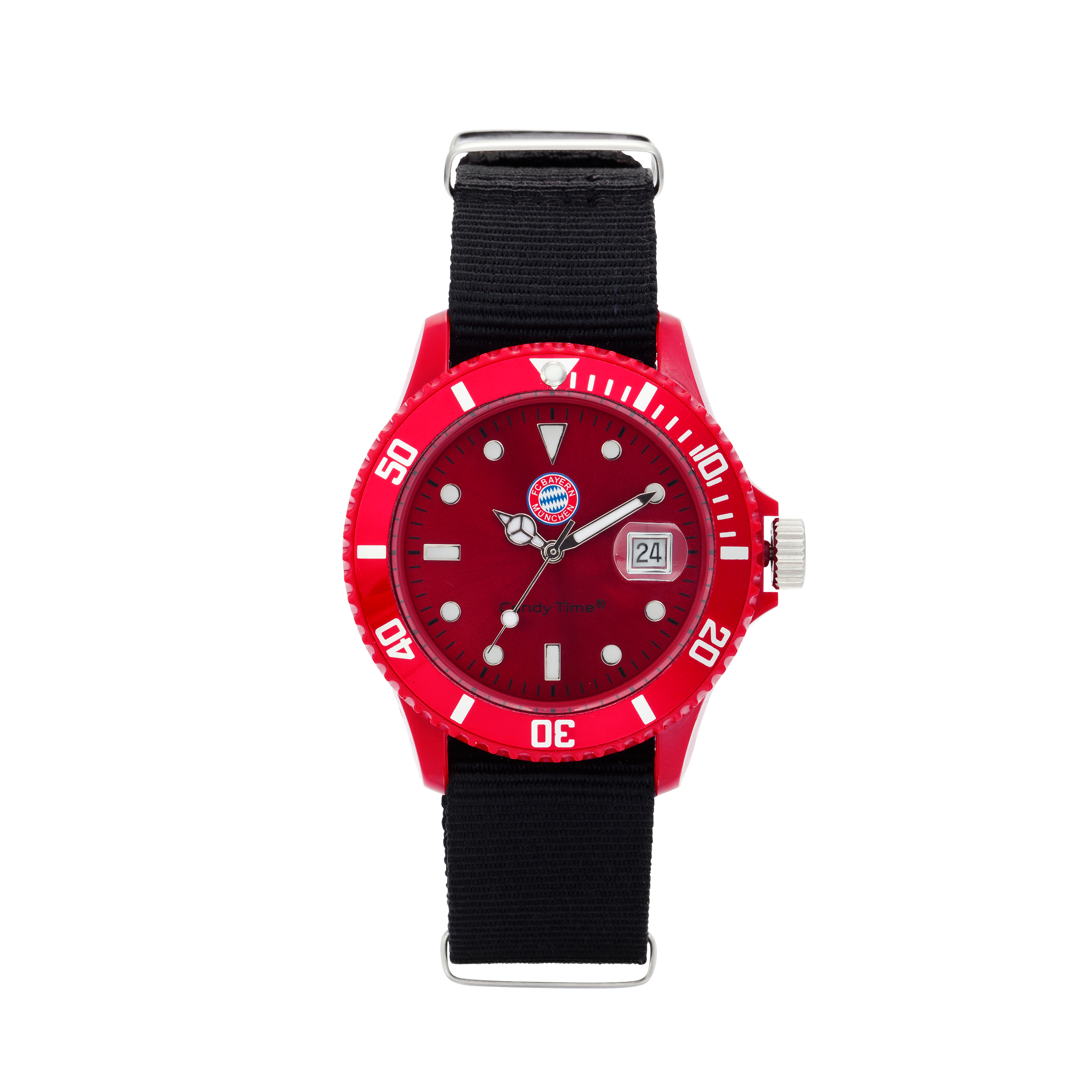 set di 2 fasce tergisudore con chiusura lampo scalda battito cardiaco Wristbands FCB FC Bayern München