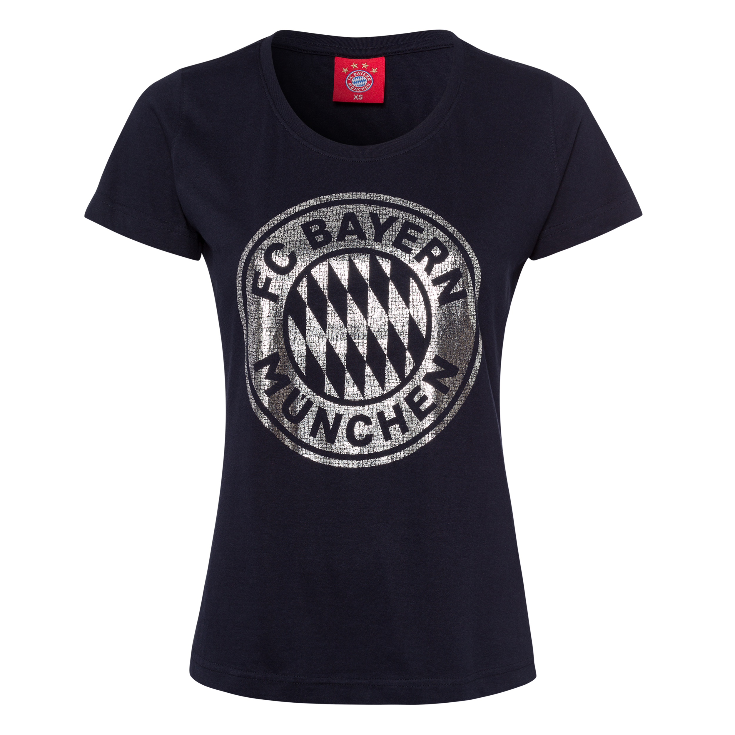 Women S T Shirt Glitter Logo Official Fc Bayern Munich Store