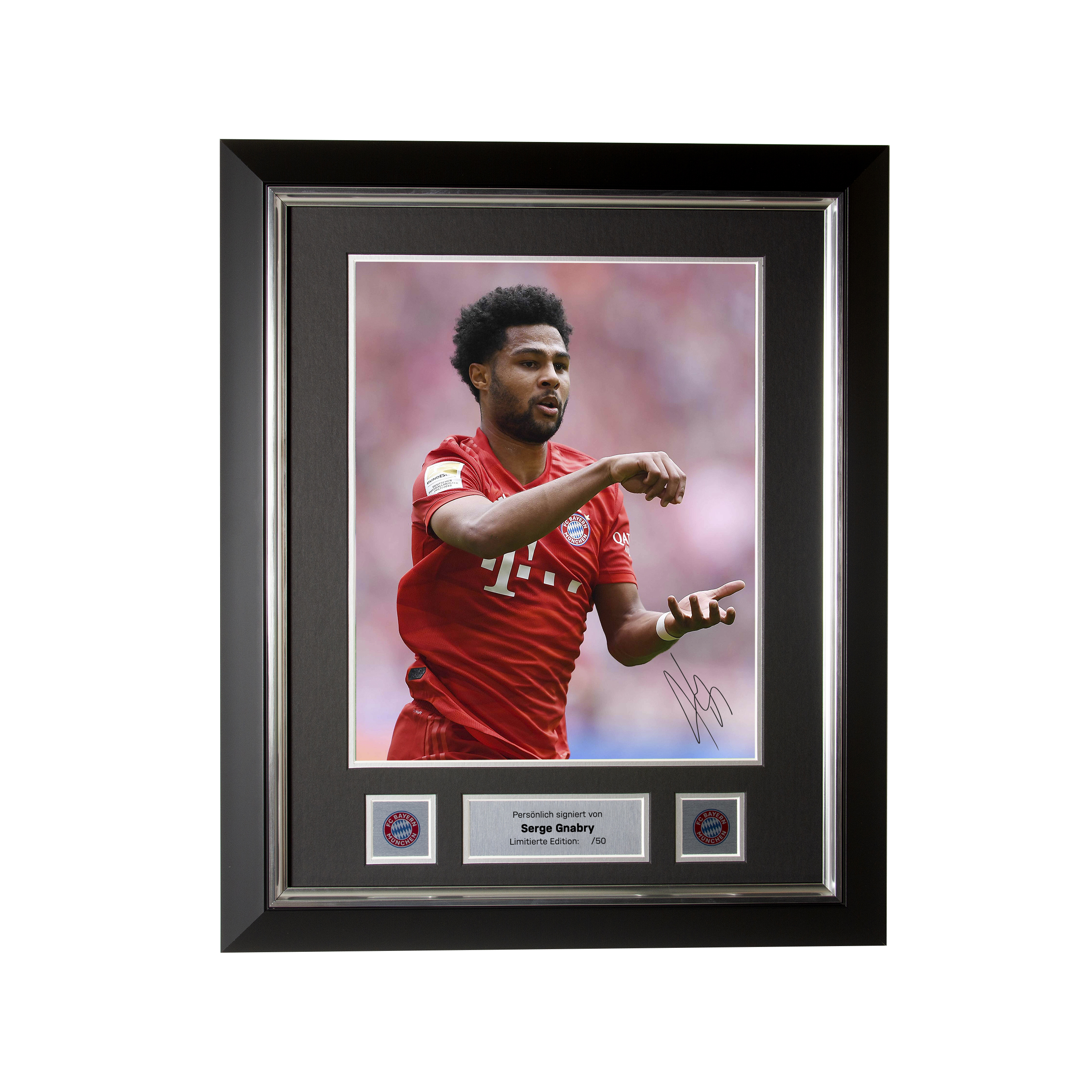 Framed Picture S Gnabry Gnabrys Originally Signed Official Fc Bayern Munich Store
