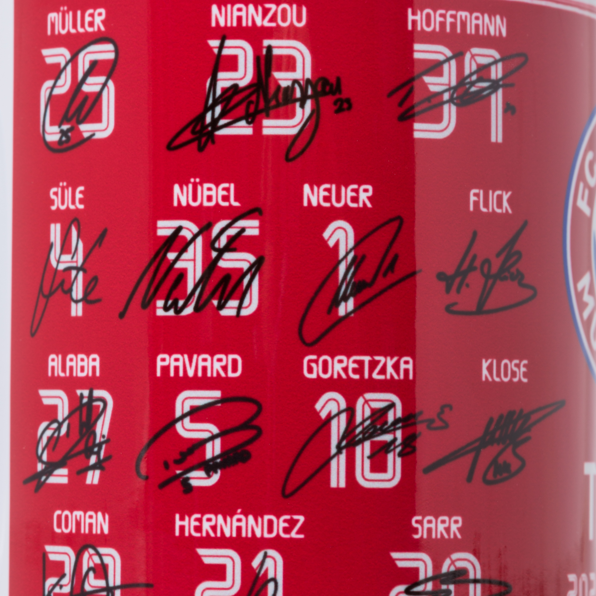 FC Bayern Munich 2019//20 Signature Carnet de signatures