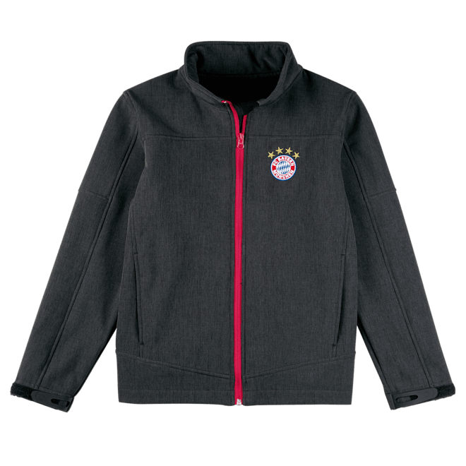 Softshell Jacket Kids Anthracit Official Fc Bayern Munich Store