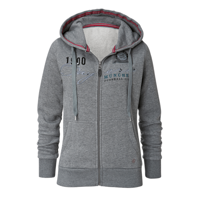 Damen Zip Hoodie Rekordmeister | Offizieller FC Bayern Fanshop Damen Zip Jacke Rekordmeister | Offizieller FC Bayern Fanshop