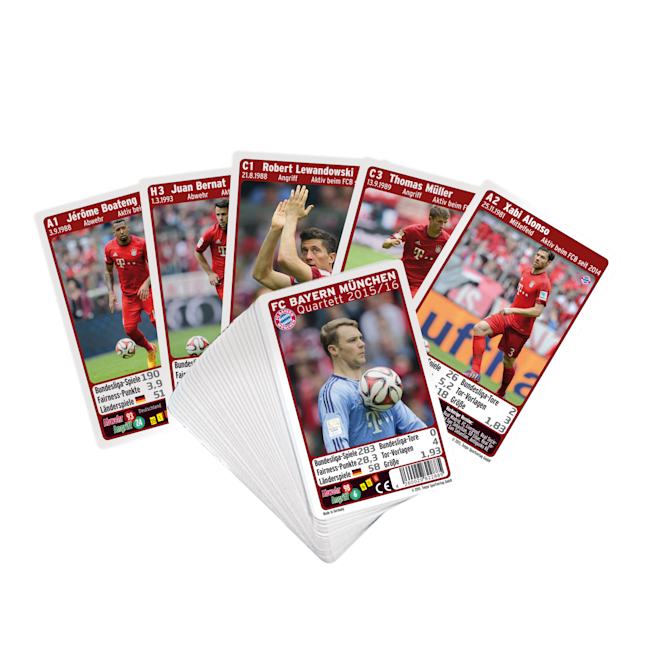 Quartett Team 2015 2016 Offizieller Fc Bayern Fanshop