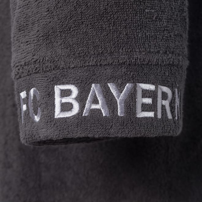 aus Baumwolle mit Kapuze FC Bayern München Bademantel anthrazit aus Baumwolle mit Kapuze FC Bayern München Bademantel anthrazit