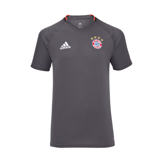 Adidas Teamline Trainingsshirt Grey Kids Official Fc Bayern Munich Store