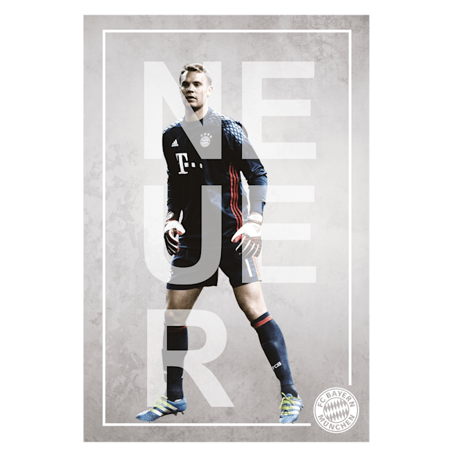 Poster Player Neuer Official Fc Bayern Munich Store