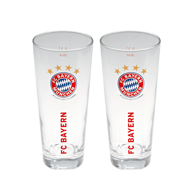 FC Bayern M/ünchen Fanglas 2er Set