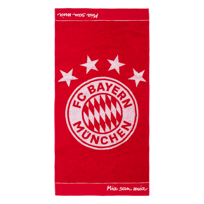Toalla De Bano Con Escudo 180 X 90 Cm Tienda Oficial Del Fc Bayern Munich