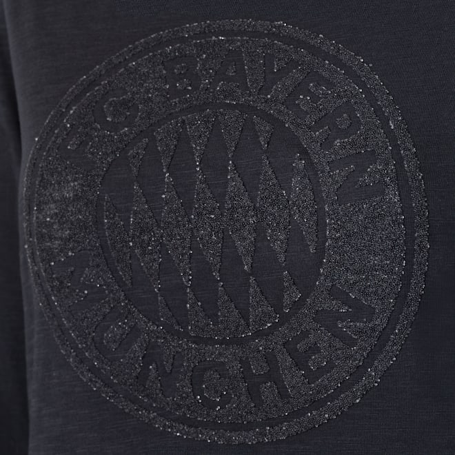 Camiseta de manga larga de señora escudo purpurina Camiseta de manga larga de señora escudo purpurina