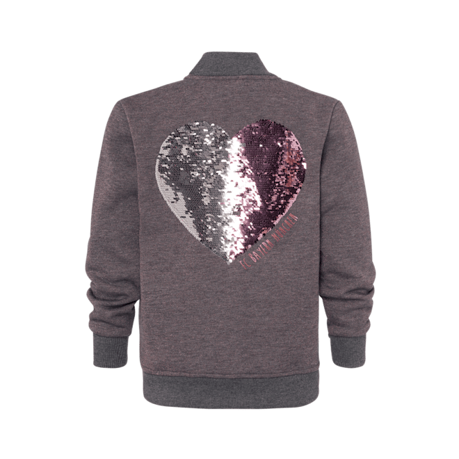 Chaqueta sudadera corazón para niña Chaqueta sudadera corazón para niña