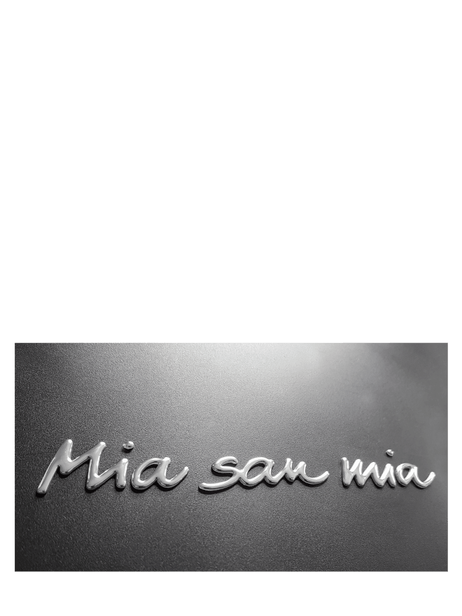 Car Sticker Chromflex Mia San Mia Car Sticker Chromflex Mia San Mia