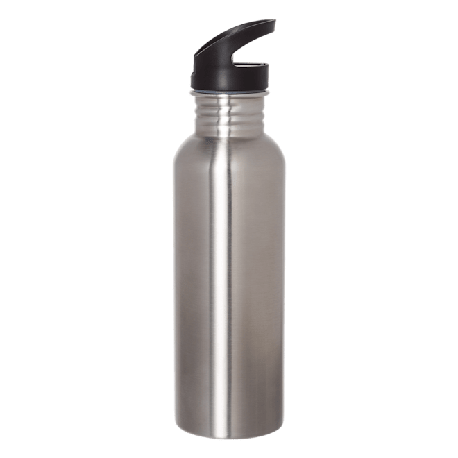 McKinley Edelstahl Trinkflasche 0,75L - Schwarz/Silber Unisex Flasche