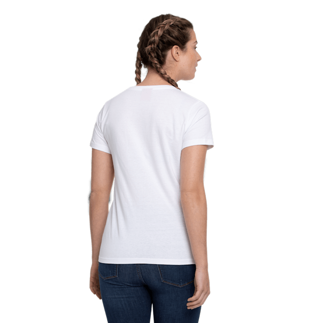 Damen T-Shirt Glitzer Logo weiß Damen T-Shirt Glitzer Logo weiß