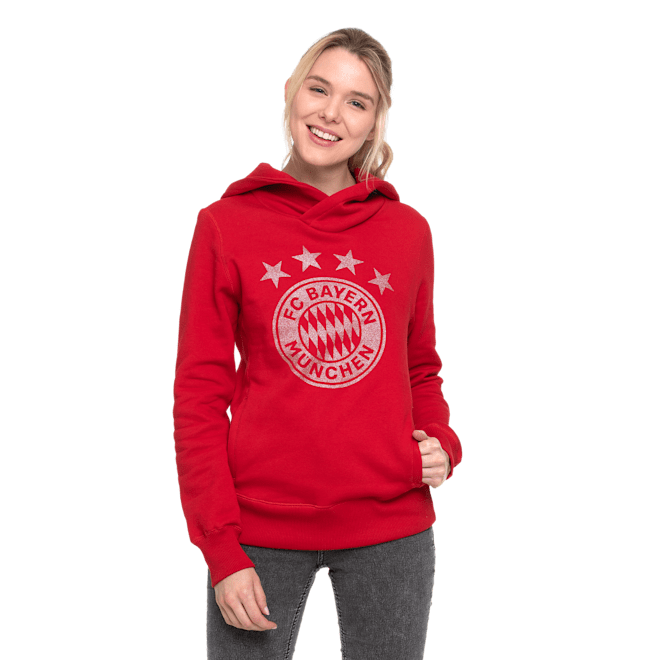 Sudadera con capucha Dama Logotipo Brillante rojo Sudadera con capucha Dama Logotipo Brillante rojo