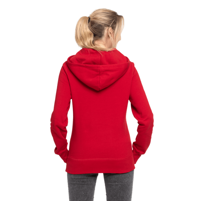 Sudadera con capucha Dama Logotipo Brillante rojo Sudadera con capucha Dama Logotipo Brillante rojo