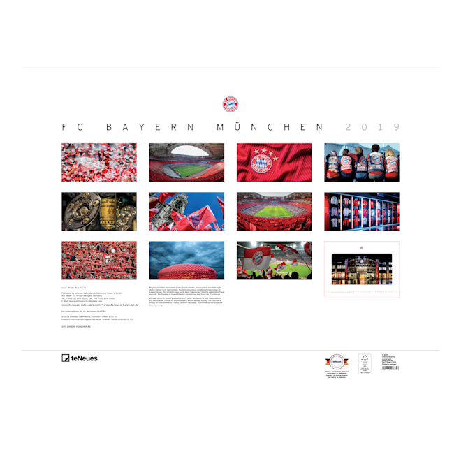 Fc Bayern Calendar Official Fc Bayern Munich Store