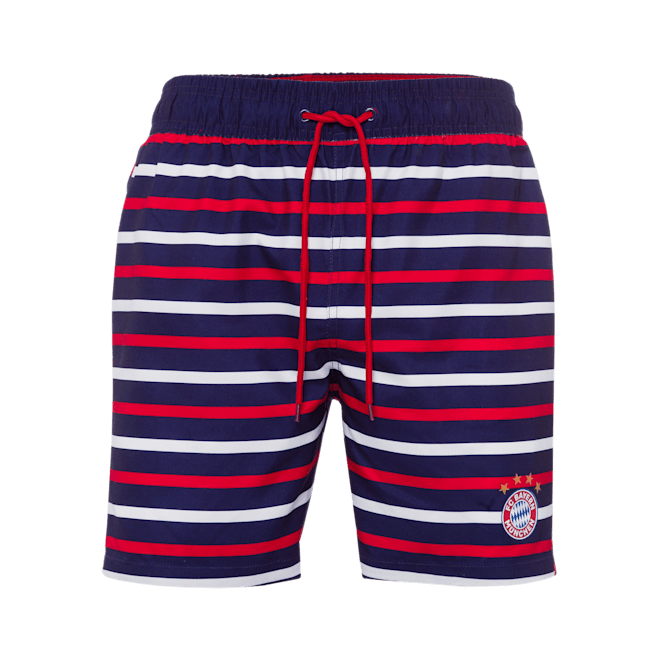 Children S Swimming Shorts Striped Official Fc Bayern Munich Store