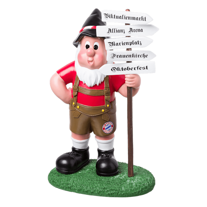 Garden Gnome With Signpost Official Fc Bayern Munich Store