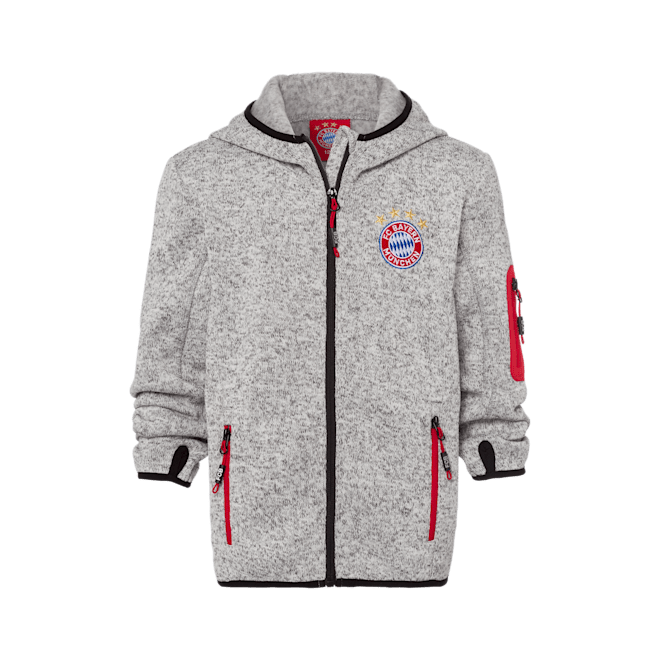 Childrens Knitted Fleece Jacket Official Fc Bayern Munich Store