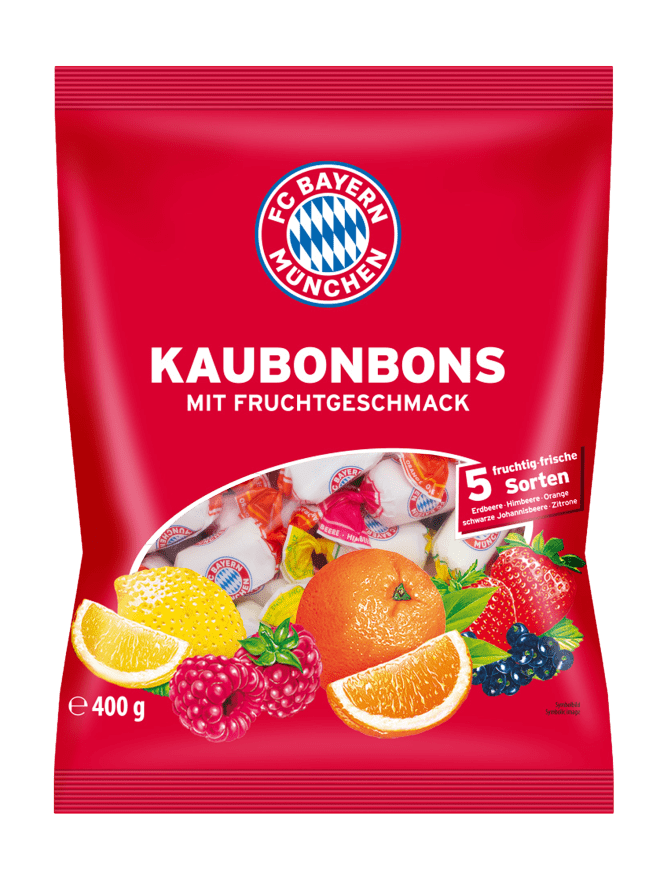 Caramelos para mascar FC Bayern München 400g Caramelos para mascar FC Bayern München 400g