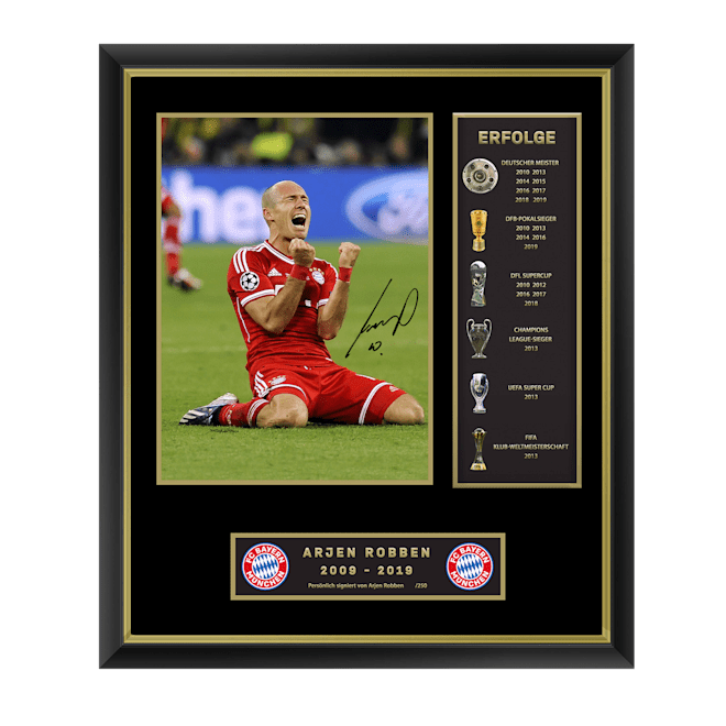 Signiertes Bild Erfolge Arjen Robben | Offizieller FC