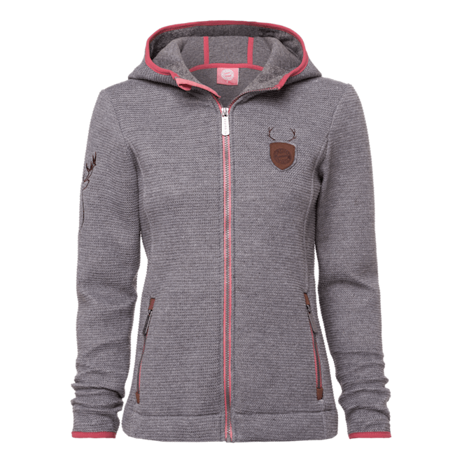 Women S Knitted Softshell Jacket Tracht Official Fc Bayern Munich Store