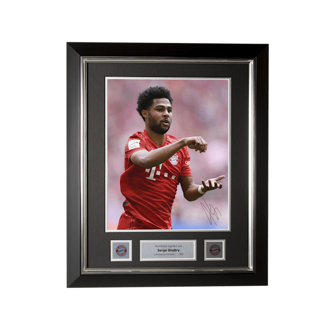 Framed Picture S Gnabry Gnabrys Originally Signed Official Fc Bayern Munich Store