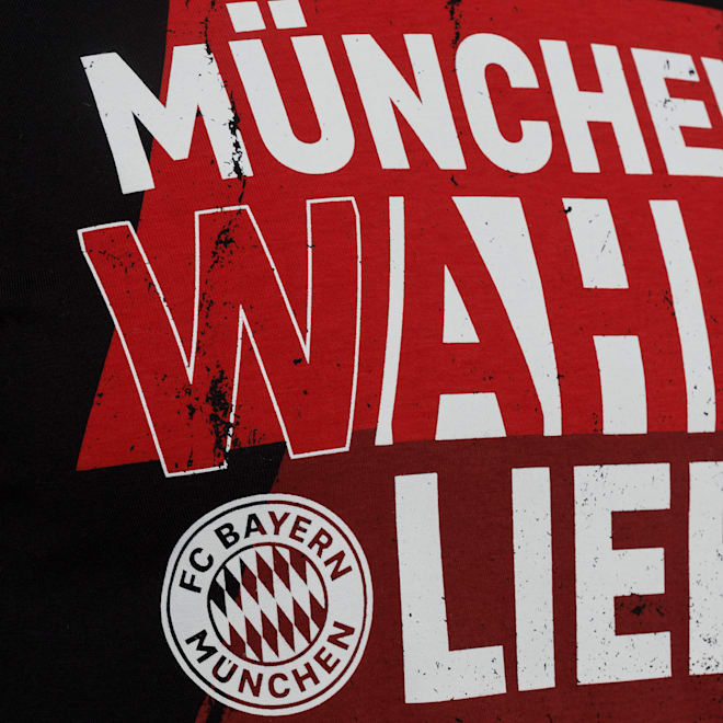 Shirt kompatibel FCB Bayern München T-Shirt schwarz Münchens wahre Liebe